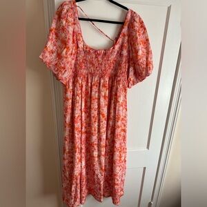 Anthropologie Smocked Midi Dress NWT
